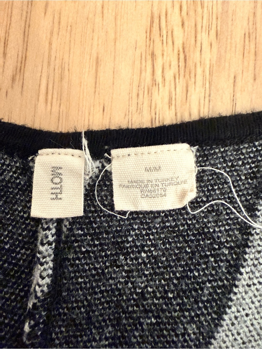 Moth Anthropologie Striped V-Neck Knit Sweater - Picture 2 of 8